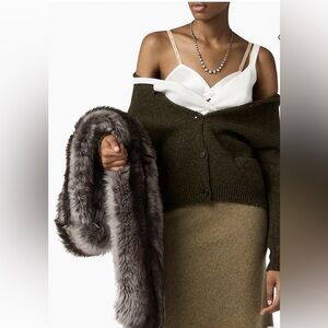 Miu Miu Olive Green Wool Cardigan